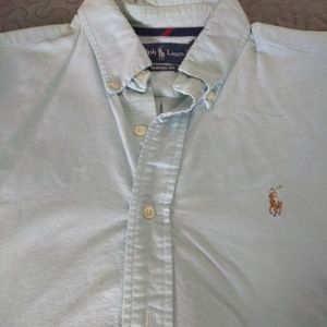 Polo long sleeve mens casual button up shirt